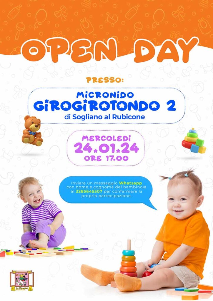 Open Day - Nido di Sogliano al Rubicone